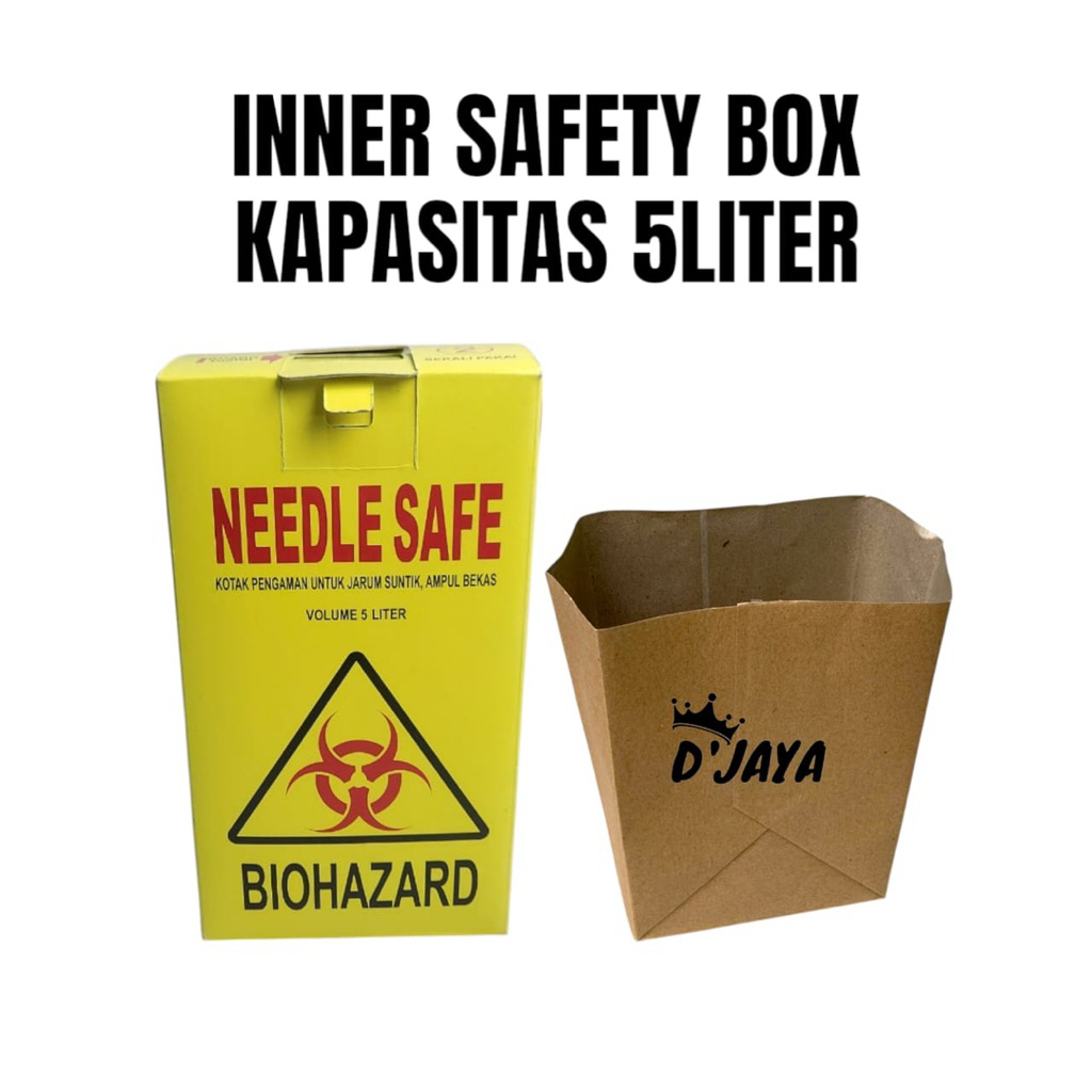 INNER SAFETY BOX 5 LITER tempat sampah medis 5 liter safety box tempat limbah medis inner safety box