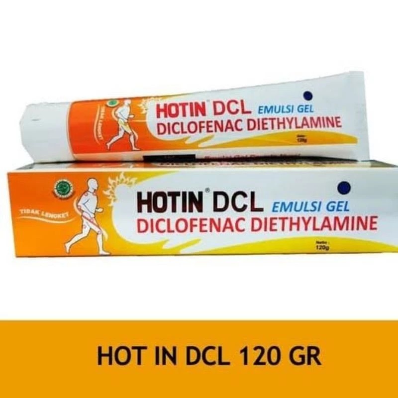 Hot In DCL Emulsi Gel 120gr Pereda Nyeri Otot, Nyeri Sendi, Rematik