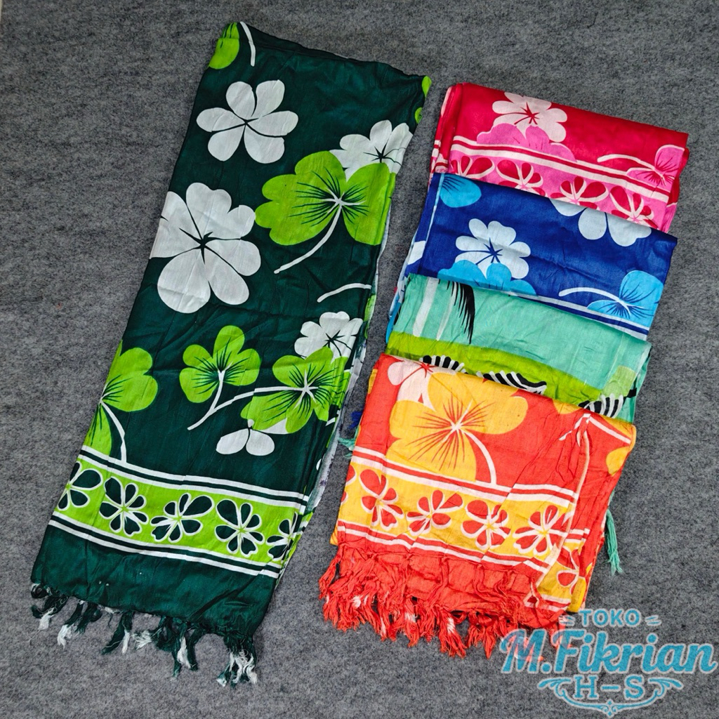 Kain Pantai / Sarung Bali / Kain Kamen Wanita – Motif Random Khas Bali