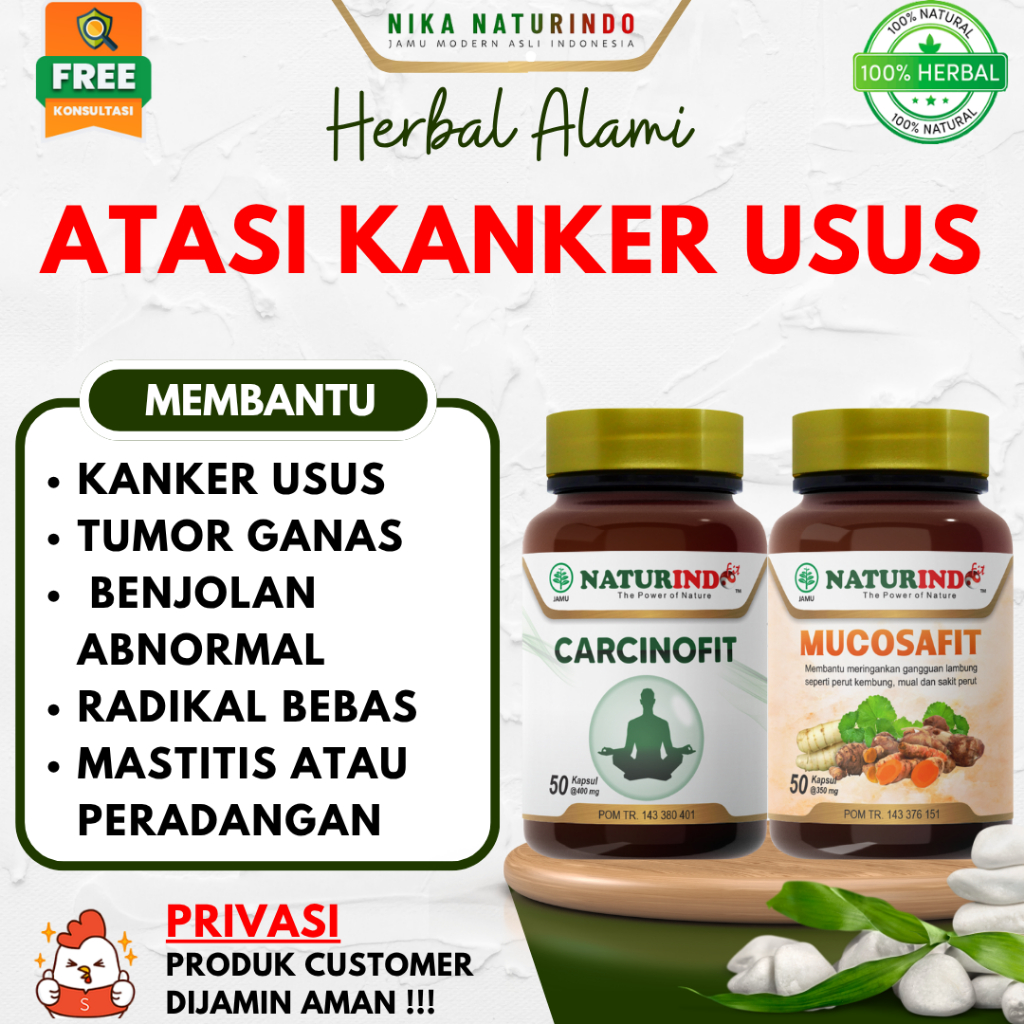 Herbal Kanker Usus Carcinofit Mucosafit Atasi Kanker Usus Tumor Ganas Naturindo