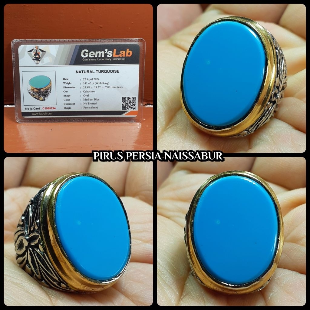 batu pirus jumbo persian asli body keramik lawasan ya