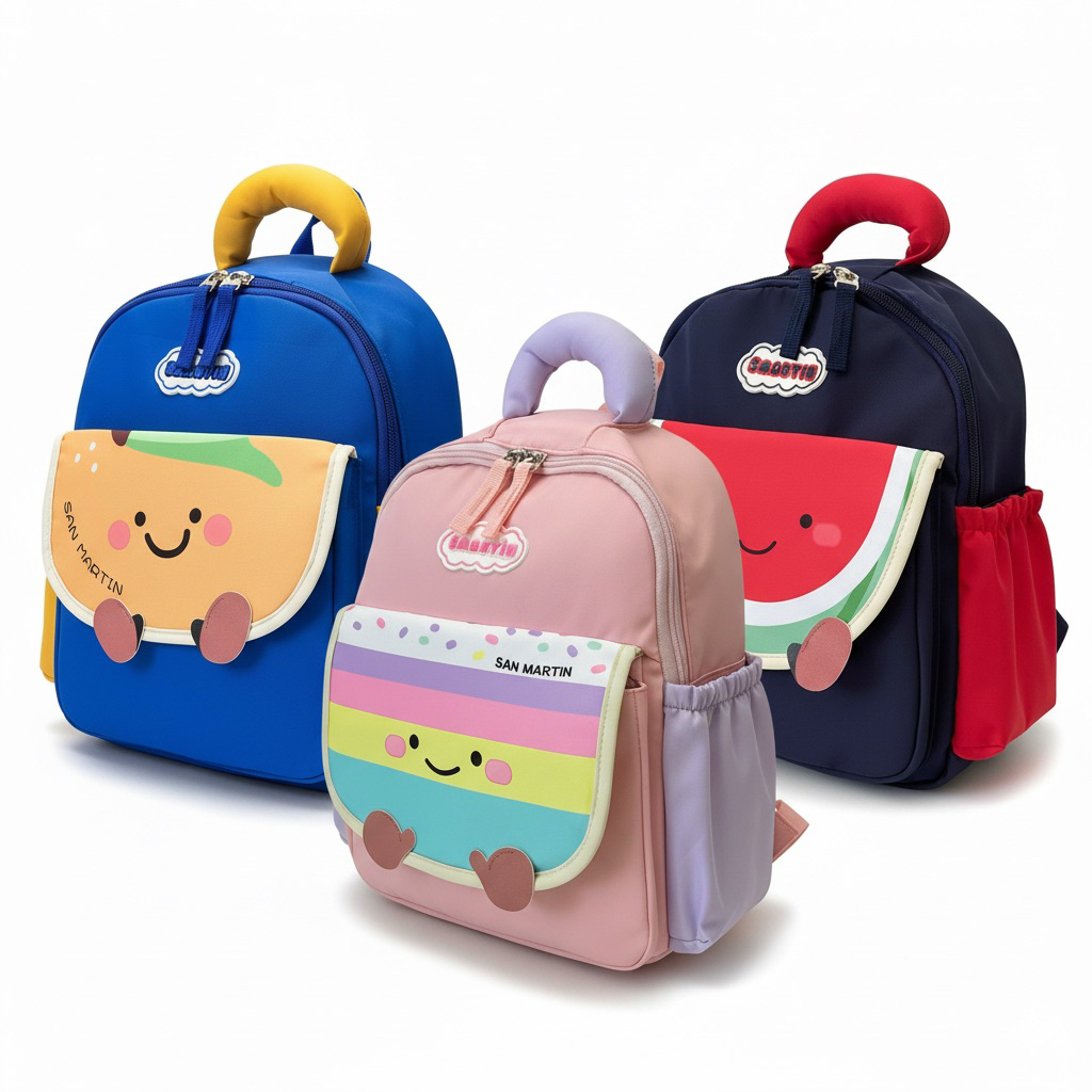 [momiandmini] Tas Sekolah Anak TK PAUD – Ransel Karakter Lucu San Martin