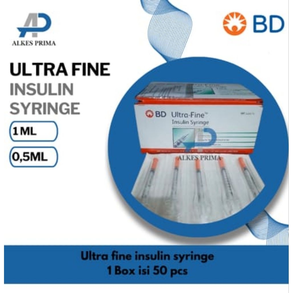 Syringe Insulin BD 0,5 ml / 1 ml Harga/ Box