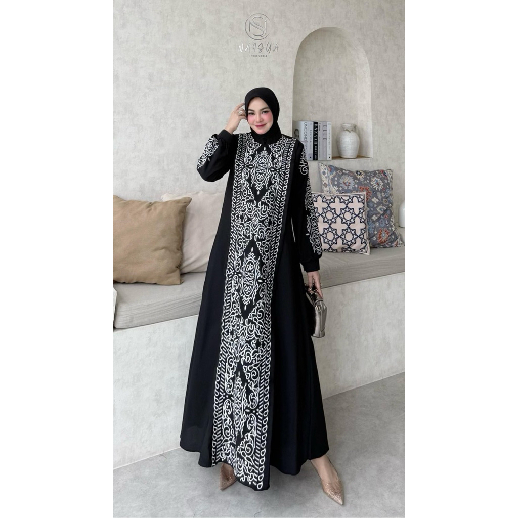 Gamis mona syari set jilbab muslimah