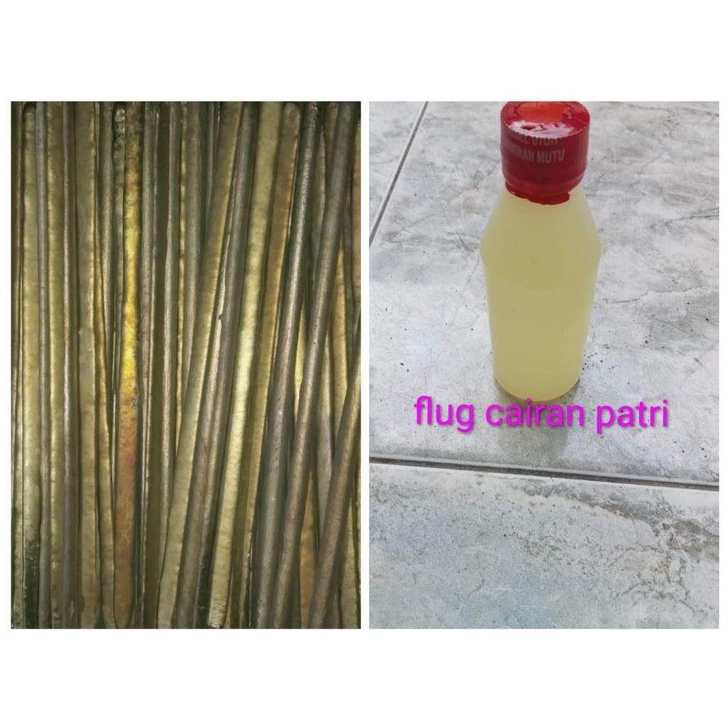 timah patri kuning dan cairan flux