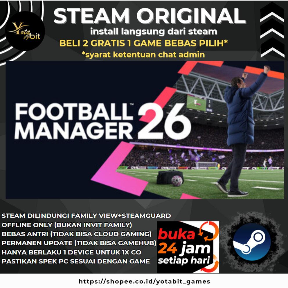 Football Manager 26 FM MAC Offline PC Game Original