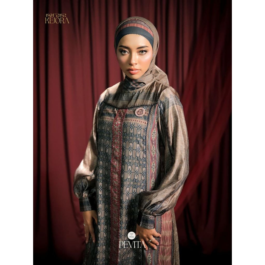 Premium Pevita series by Shkata gamis kerudung