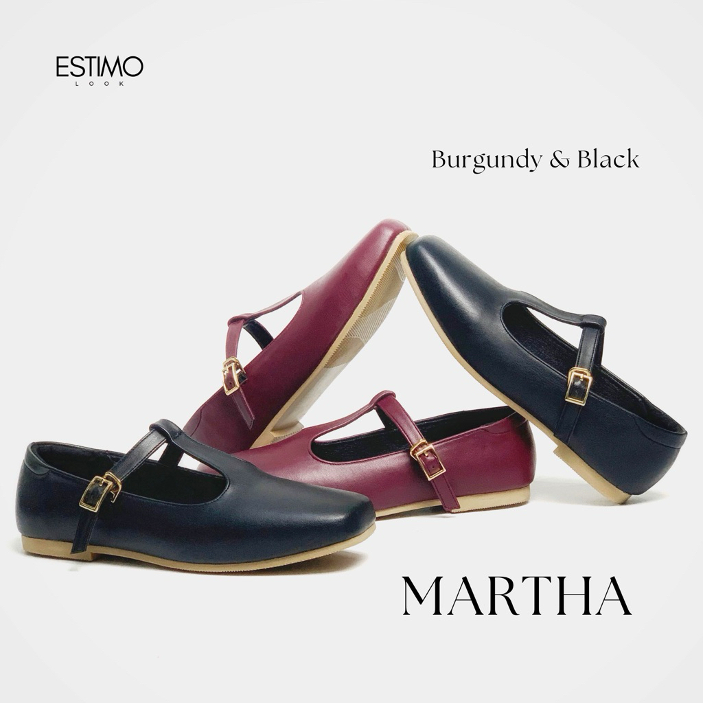 Estimo - MARTHA Mary Jane Flatshoes Wanita