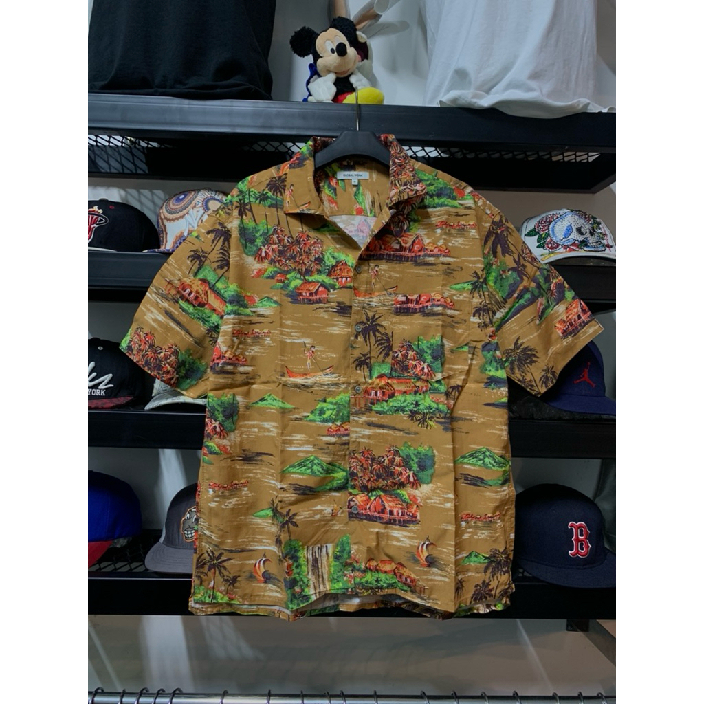 KEMEJA PANTAI GLOBAL WORK