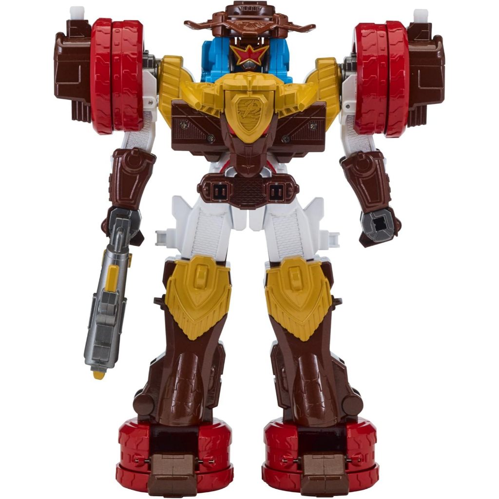 Power Rangers Super Ninja Steel Megazord Figure, Bullrider Megazord