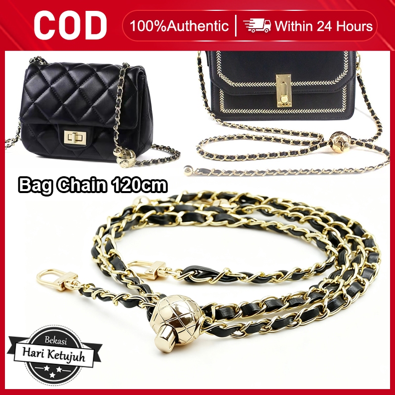 Tali Rantai Tas Selempang Alloy 120CM – Disesuaikan, Untuk Wanita