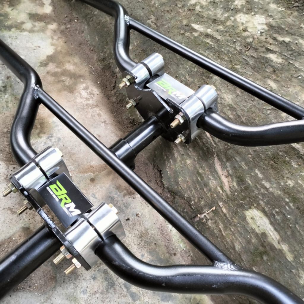 Paket Dudukan Stang Racing Trondol Matic Bebek Yamaha Honda Plus Stang Trail Crf 1501 Klx Bf Dtracke