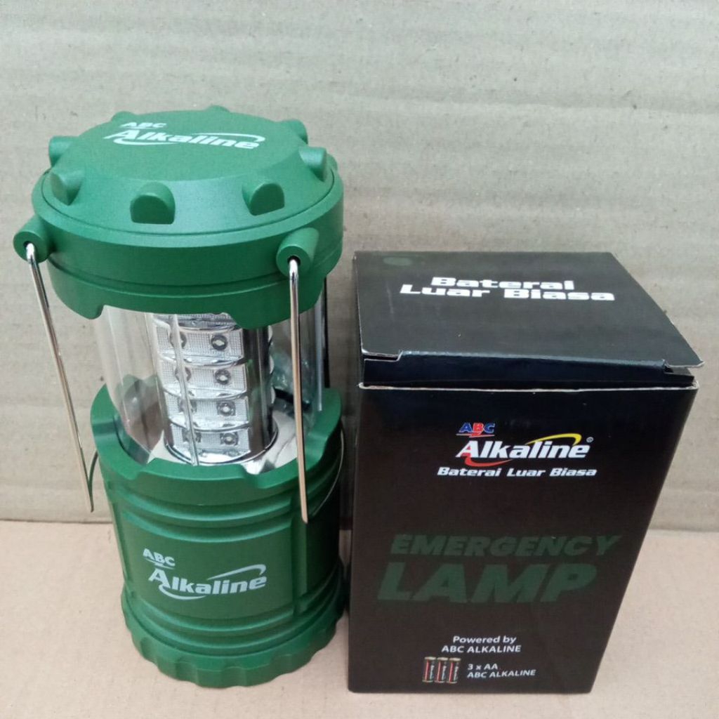 Lampu Emergency LED  Gantung Senter Camping pakai Baterai 3x AA