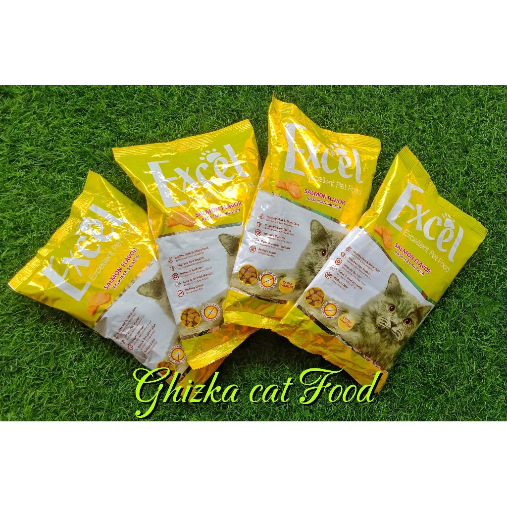 Excel makanan kering untuk kucing Rasa ikan salmon 500.gr