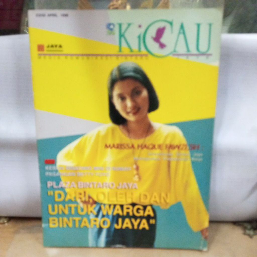 majalah kicau , cover marissa haque fawzi , sh.media komunikasi .