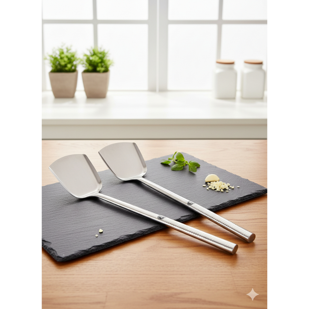 Sendok Goreng / Sutil Stainless Tebal / Spatula Stainless Premium