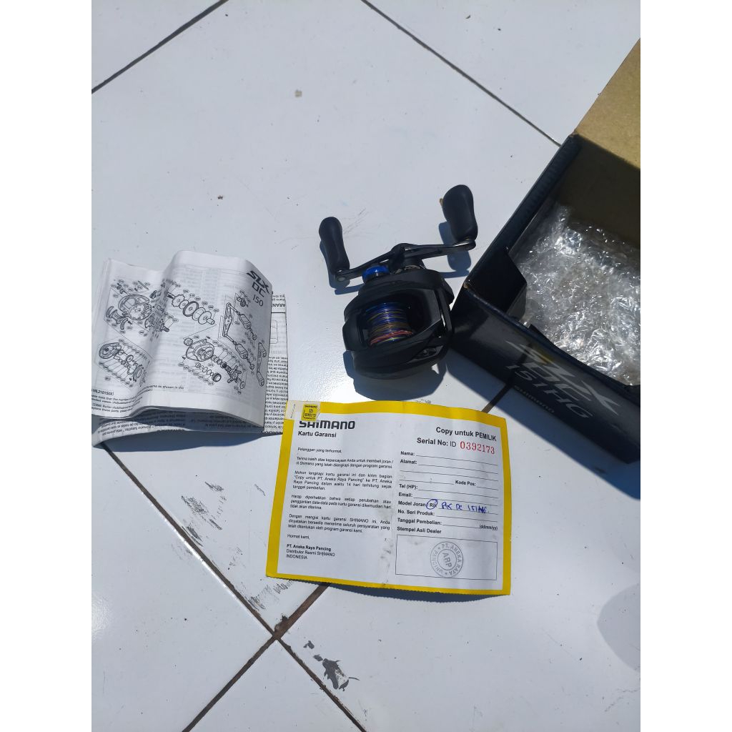 REEL SHIMANO SLX 151 HG DC/REEL Bait Casting (Bekas)