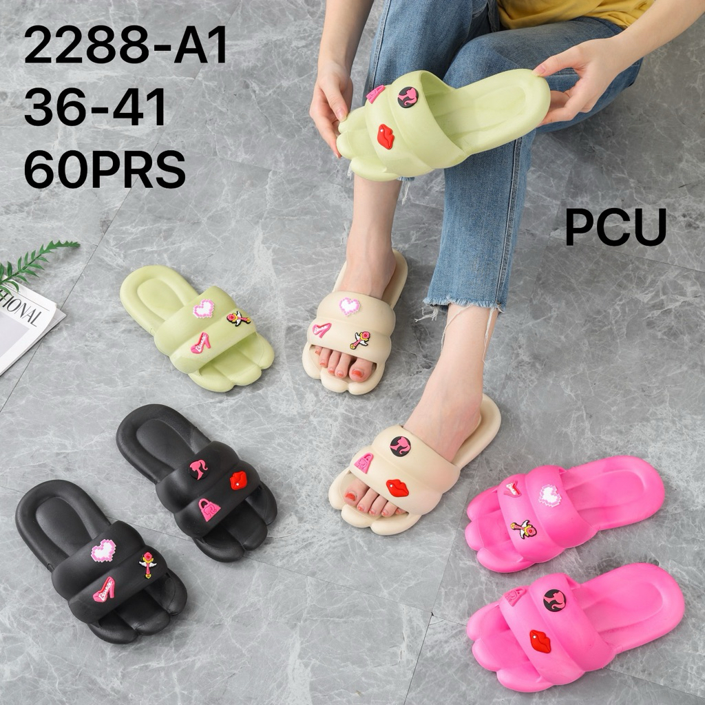 (COD) Sandal Wanita Karakter Lucu PCU 2288-A1