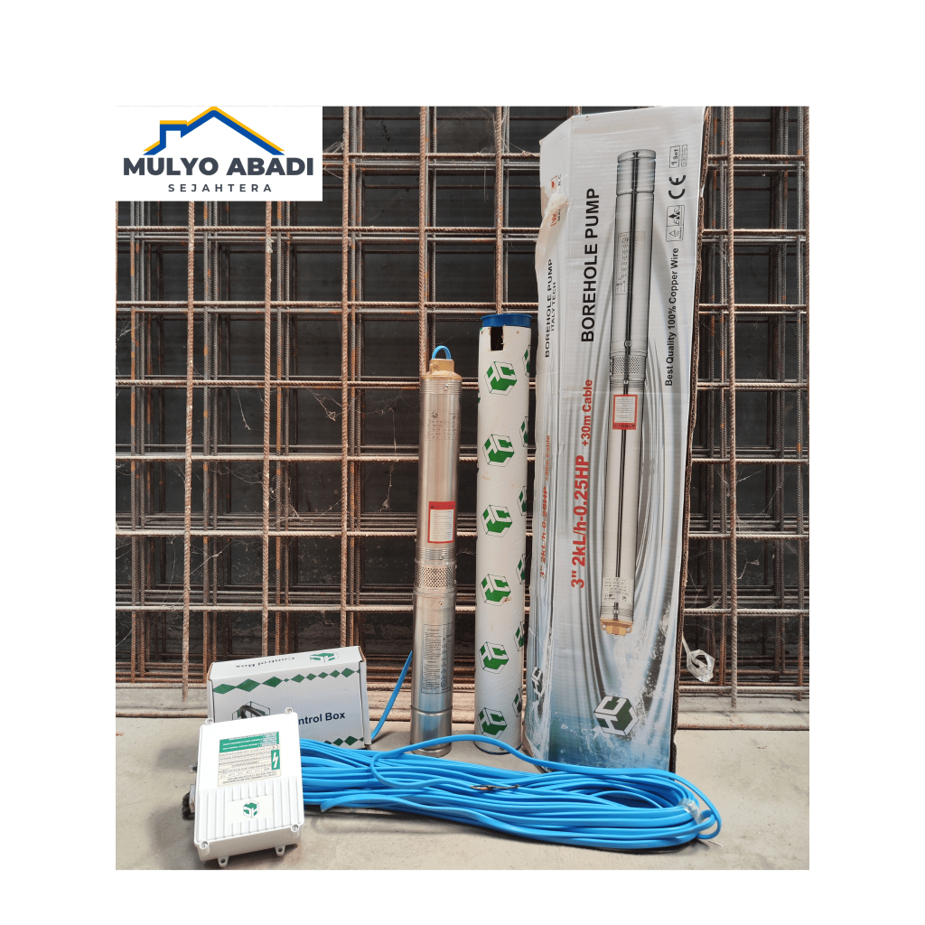 Pompa Air Sibel 3" (3inch) 0.25hp + kabel 30 meter Sibel HCL ORI 100%