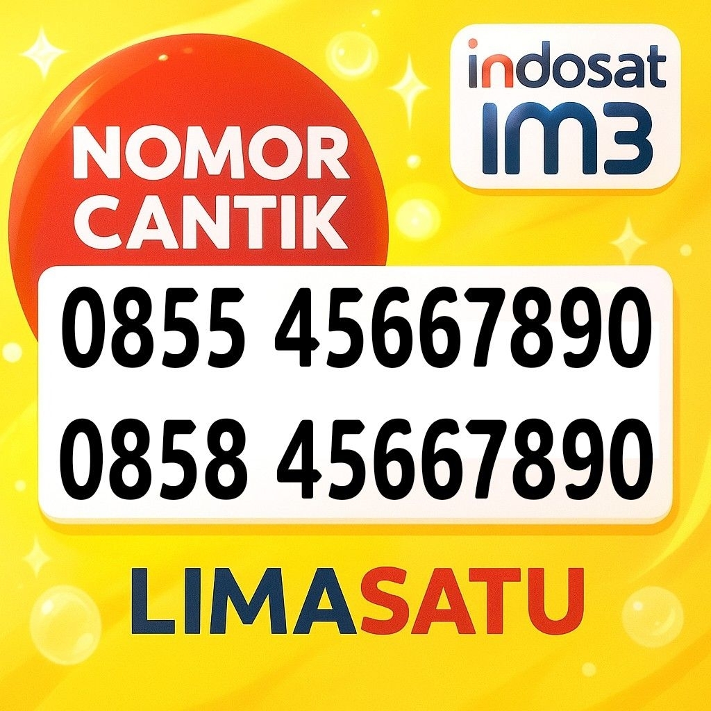 KARTU PERDANA NOMOR CANTIK SERI NAIK 456789 INDOSAT IM3 SERI NAIK 123 456789