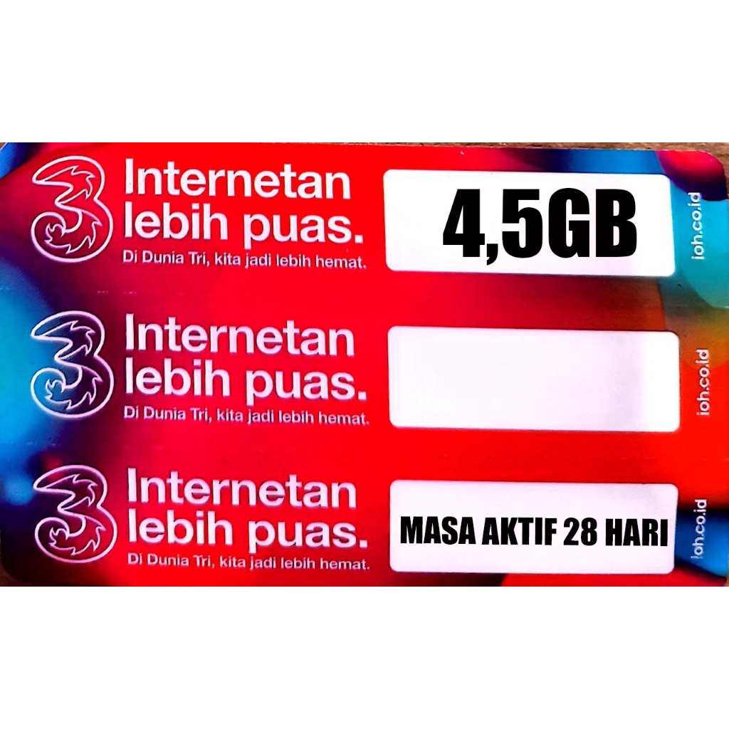 V Tri 4,5GB - 28 HARI