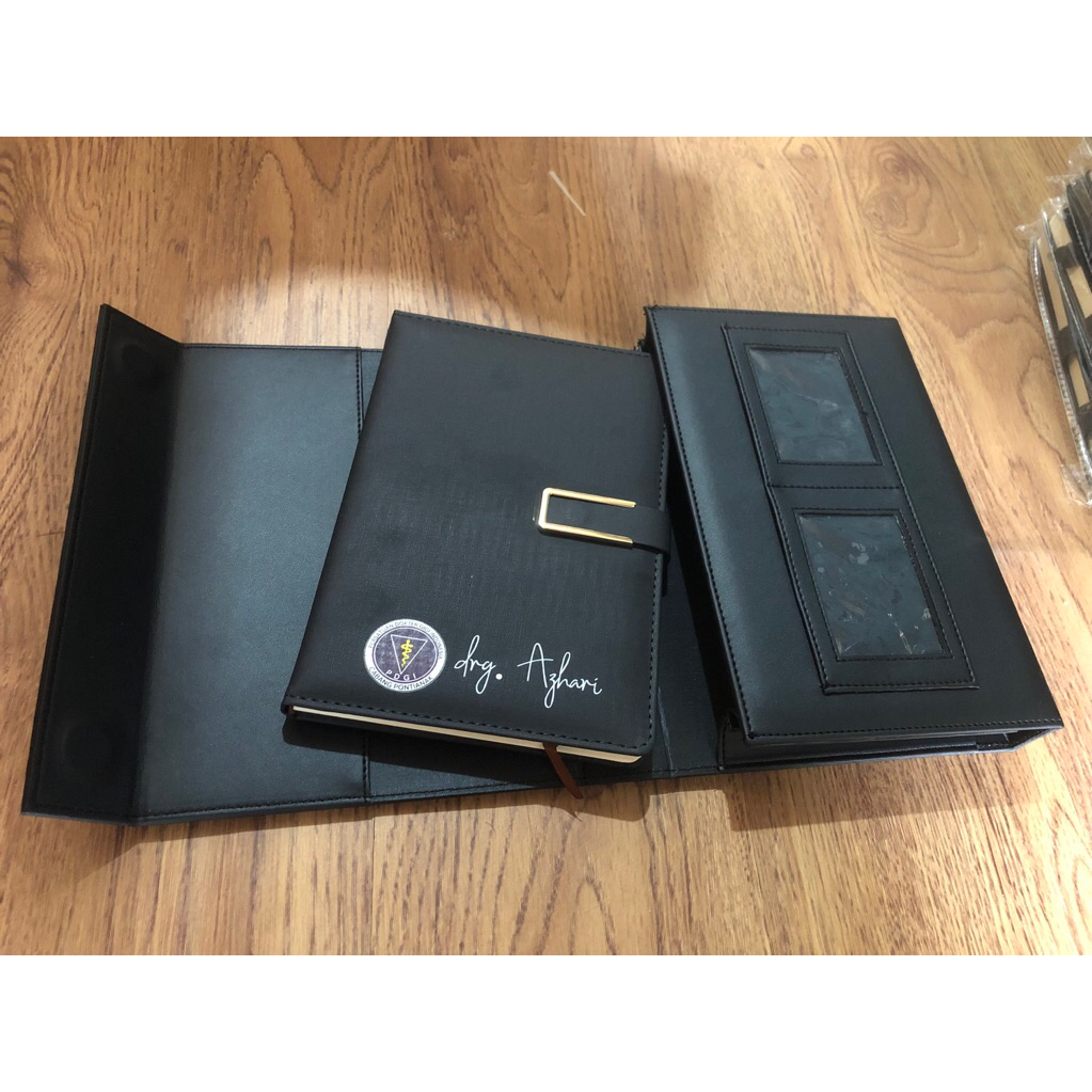 BINDER SET CUSTOM LOGO + NOTEBOOK A5 + PEN