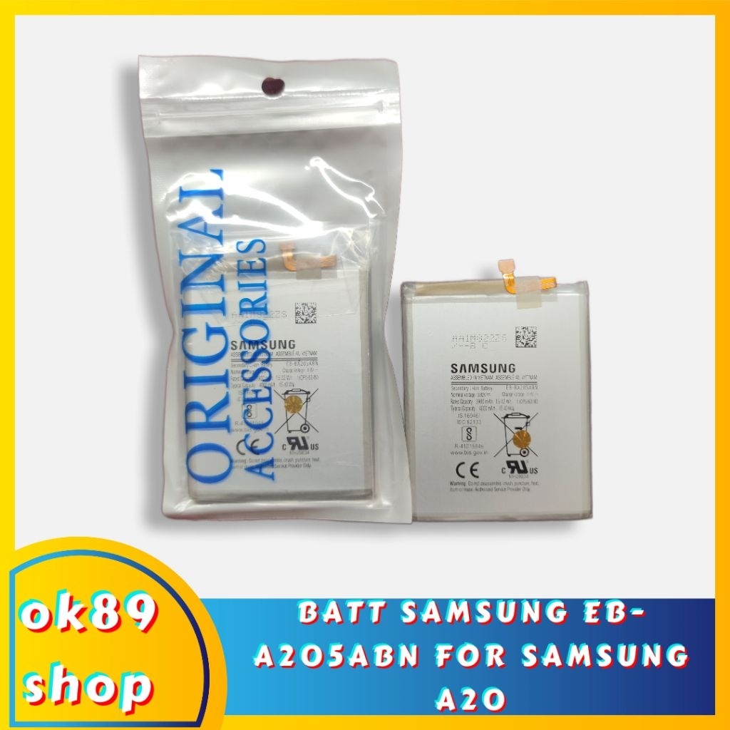 BATERAI SAMSUNG EB-BA205ABN For GALAXY A20 - A205 ORIGINAL HG (H 100%)