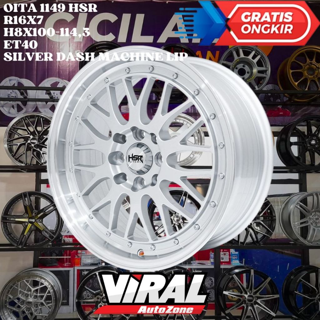 Velg Mobil Ring 16 HSR OITA R16 Cocok Untuk Avanza , Binguo , Mobilio , Rocky , Raize
