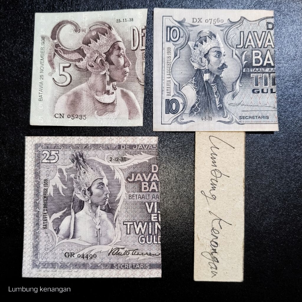 uang kuno Sanering Wayang 3 Potong