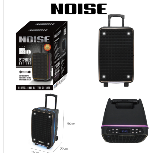Speaker Portable Wireless Noise 899 L Original 12 inch Bluetooth