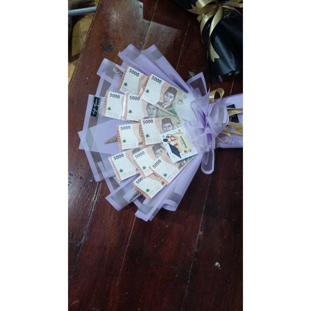Buket Uang 10lembar/Buket kosongan 10tusuk/Buket uang