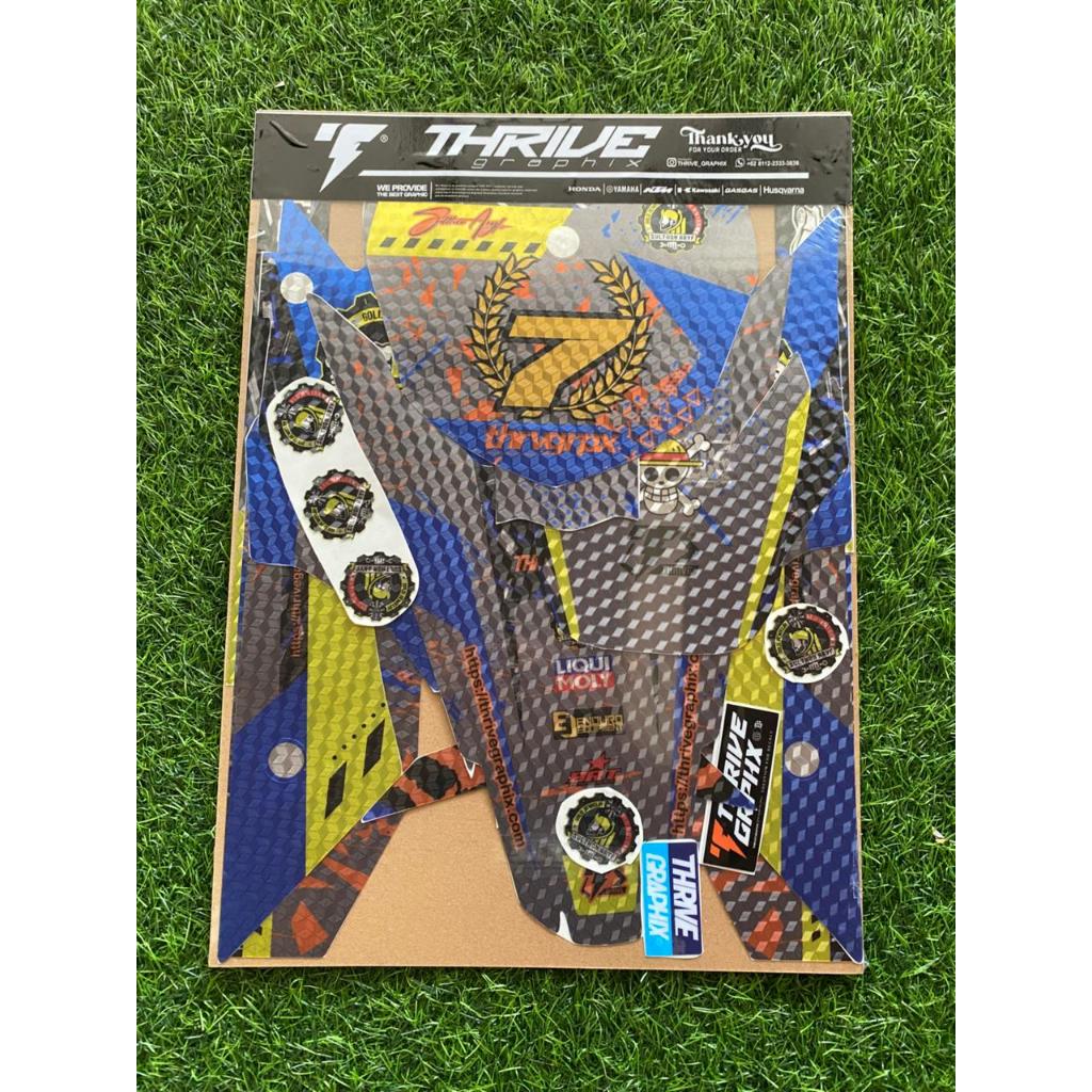 DECAL STIKER KAWASAKI KLX 140 CHROME DOFF PRIZM PREMIUM 3M FULL BODY CUSTOM DESIGN