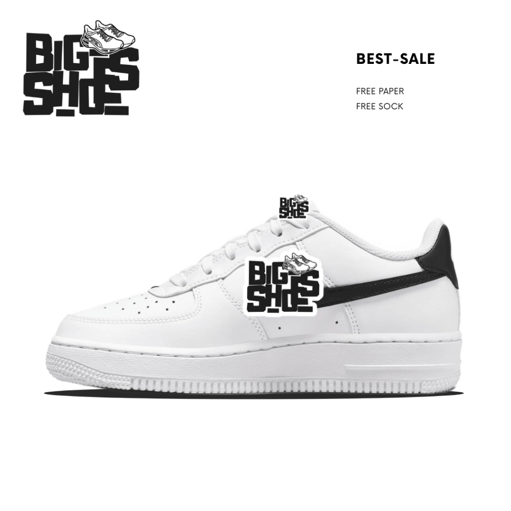 Sepatu AF 1 Low 07 White Black - Bigshoes