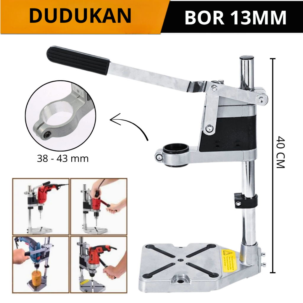 Stand Bor Drill Dudukan Mesin Bor Listrik Adaptor Bor Duduk Bor Tangan