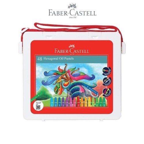 Faber Castell Oil Pastel Crayon 48 Colour In Plastic Bag