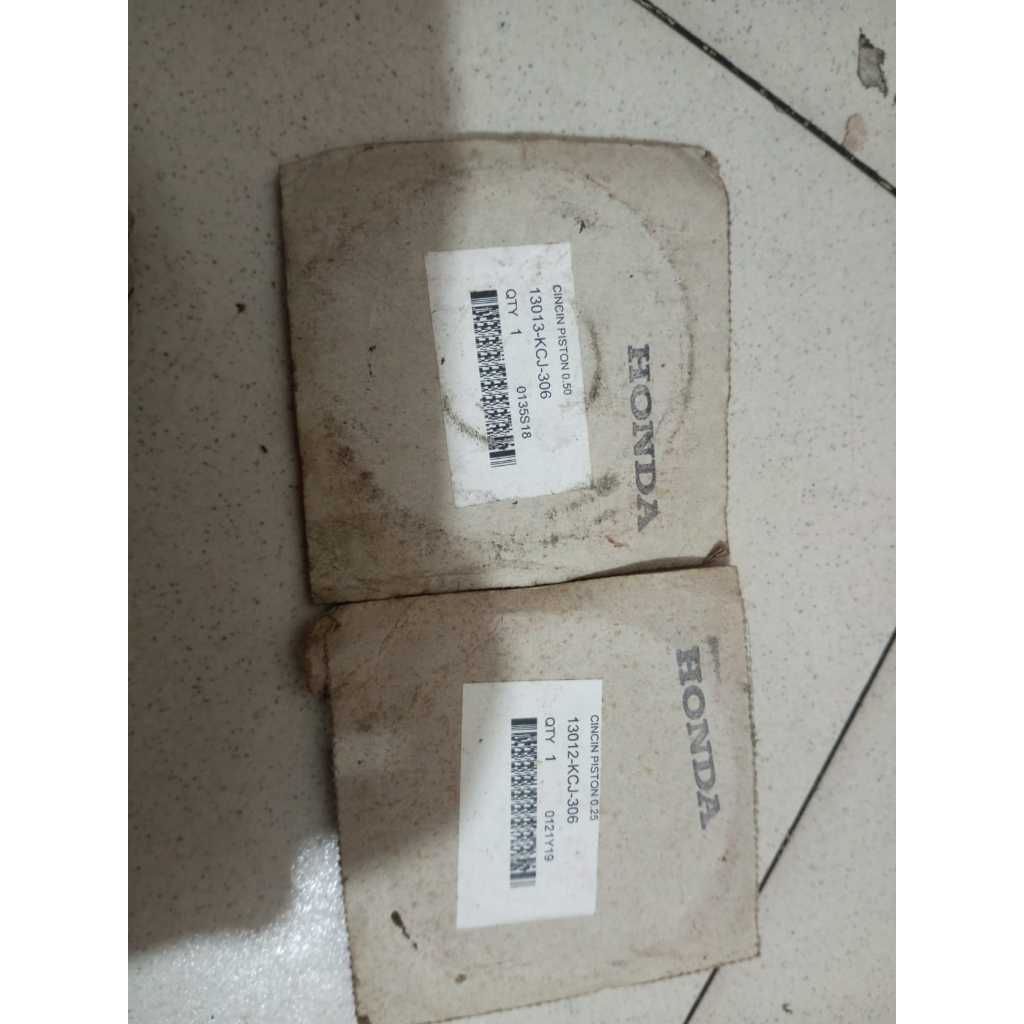 RING PISTON Mega Pro & Tiger UKURAN 0,50 / 13013-KCJ-306 ORIGINAL AHM