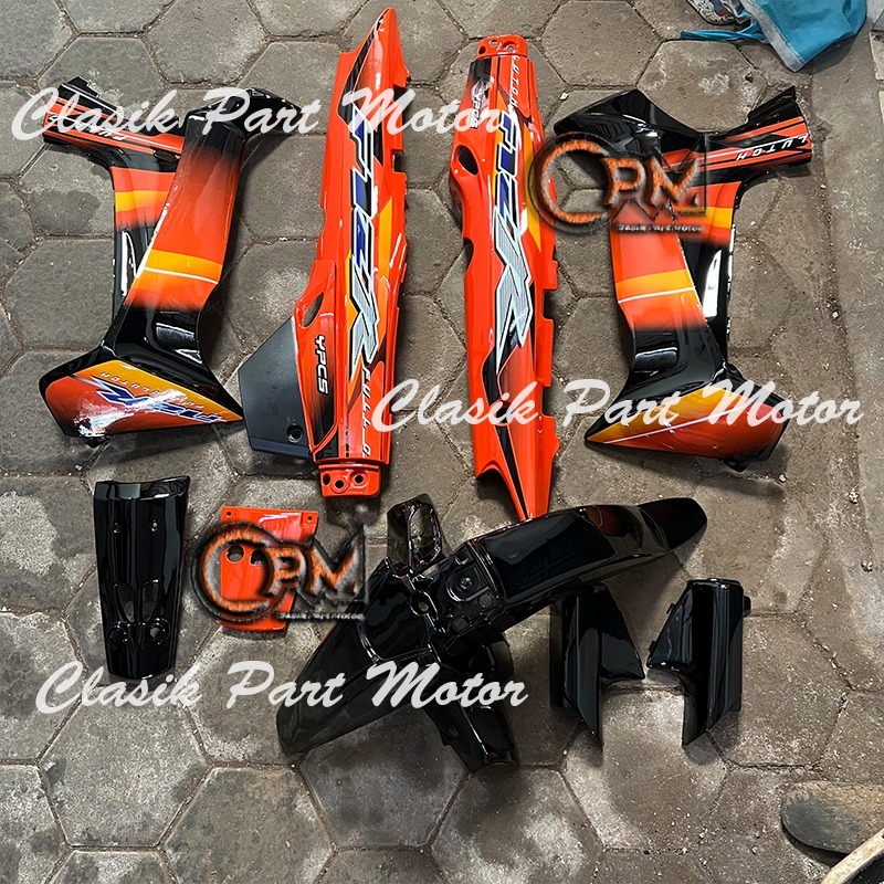 Fullset Fizr Orange Hitam 2003 Stiker Tanem
