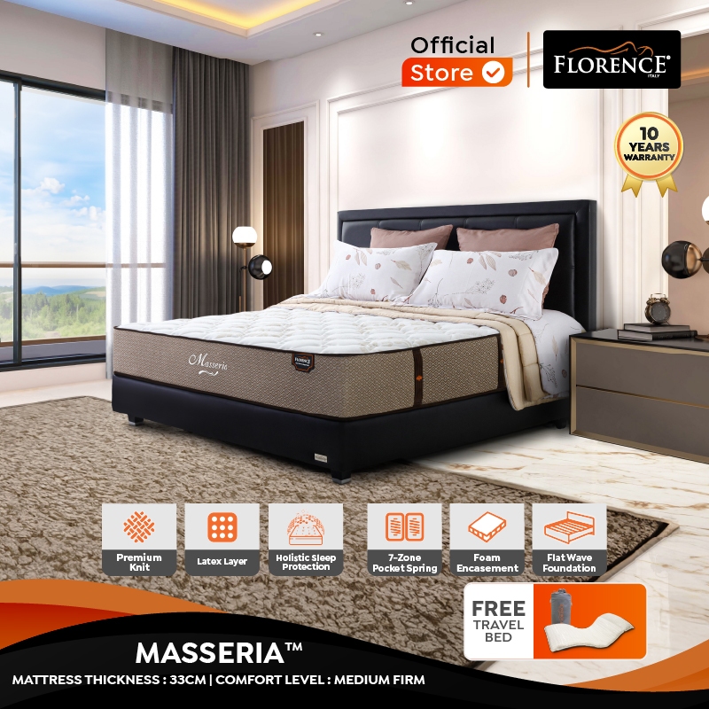 Florence Kasur Spring Bed Masseria - Mattress Only
