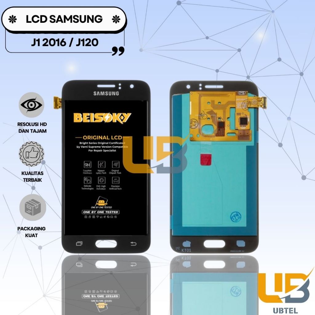 LCD TOUCHSCREEN SAMSUNG GALAXY J1 2016 / J120 ORIGINAL FULLSET COMPLETE