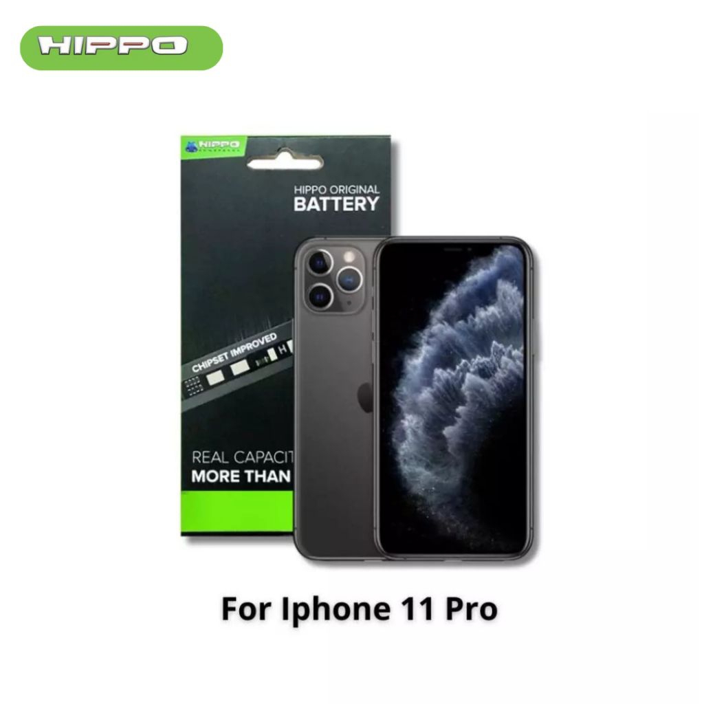 Hippo Baterai Baterry 100% ORI Baterai iPhone 11 PRO 3190mAh Original Batere Premium Batu Batre Batr