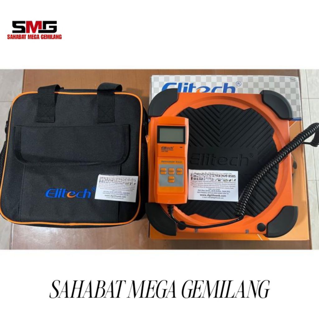 Refrigerant Scale Elitech LMC200 Timbangan Freon HVAC LMC-200 Charging Scales 220lbs Weight LMC 200 