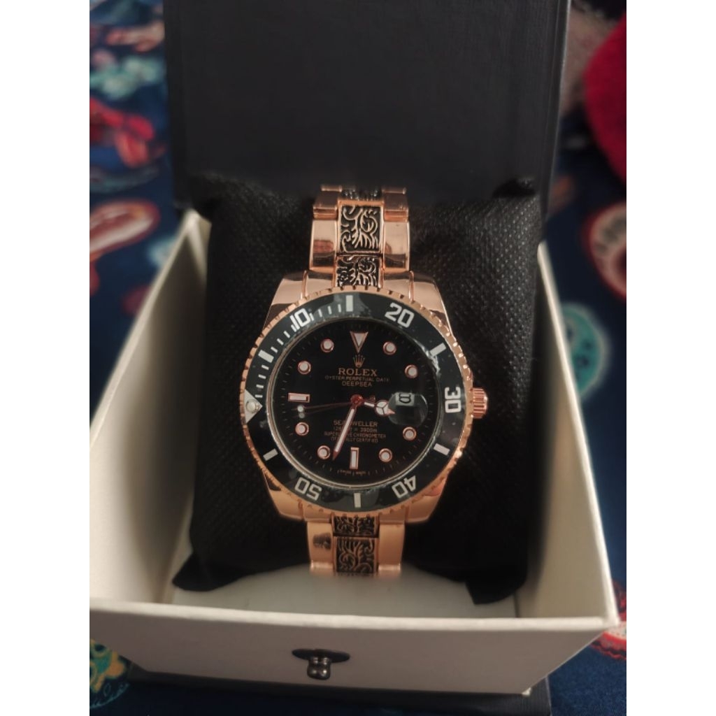 Jam tangan pria - Rolex - Jam tangan emas - Jam tangan analog