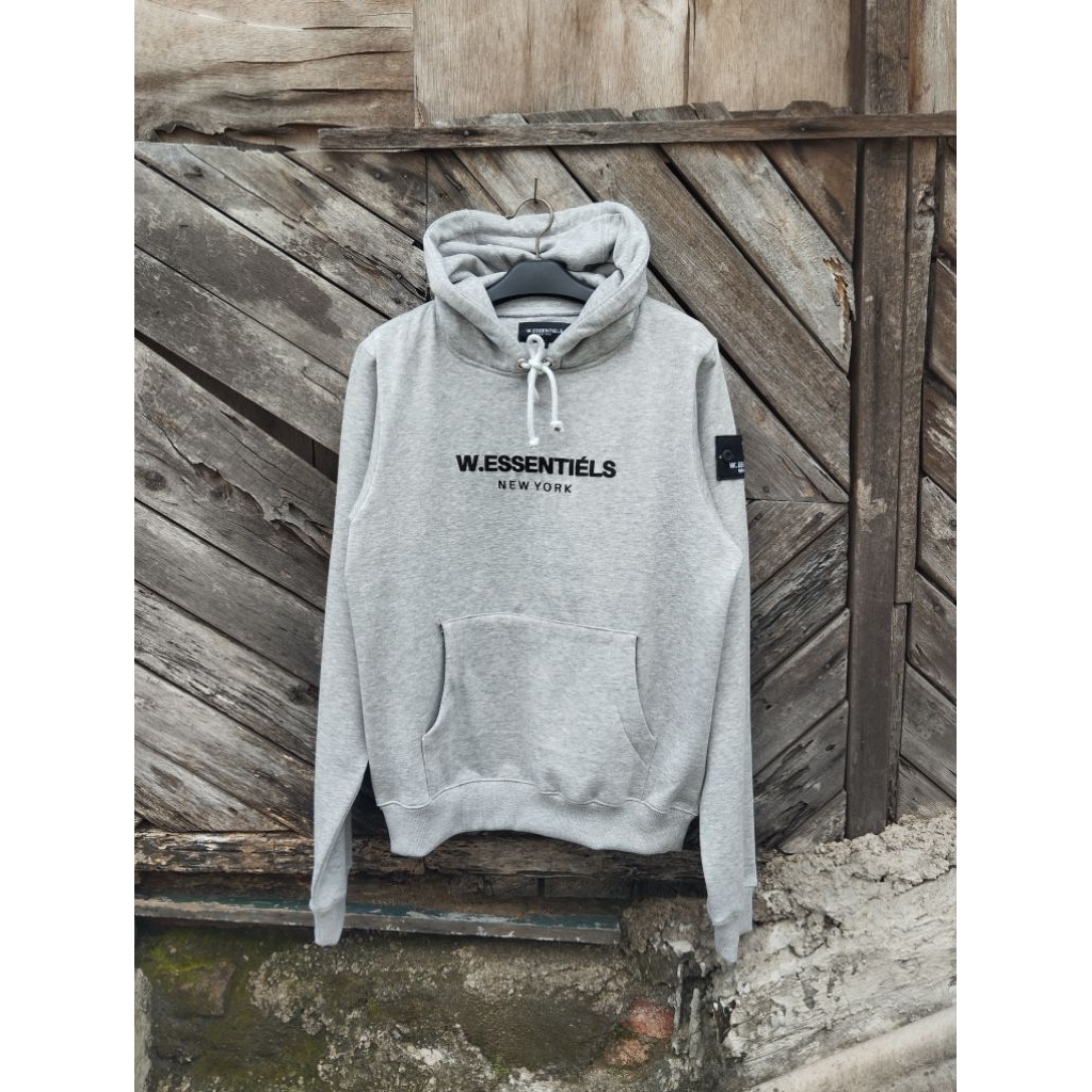 HOODIE W.ESSENTIELS GREY ( SIZE M )
