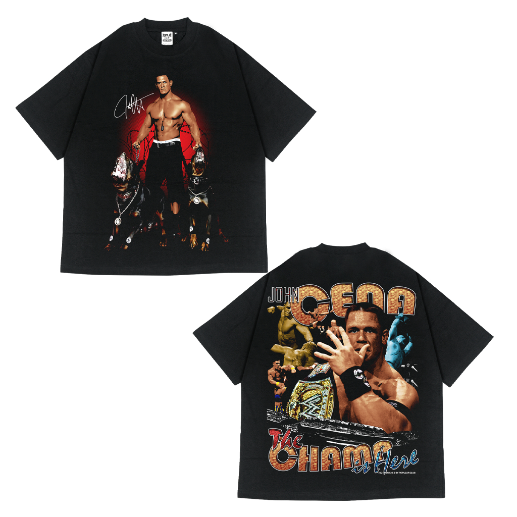 John Cena Oversized Vintage T-Shirt – Black