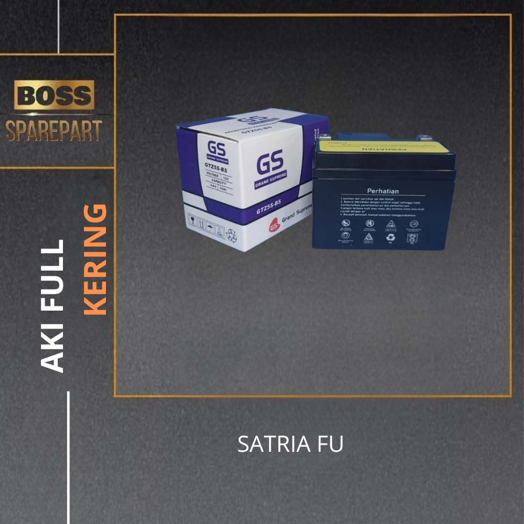 Aki Full Kering GTZ7S Untuk SATRIA FU Merk GS / Aki Kering