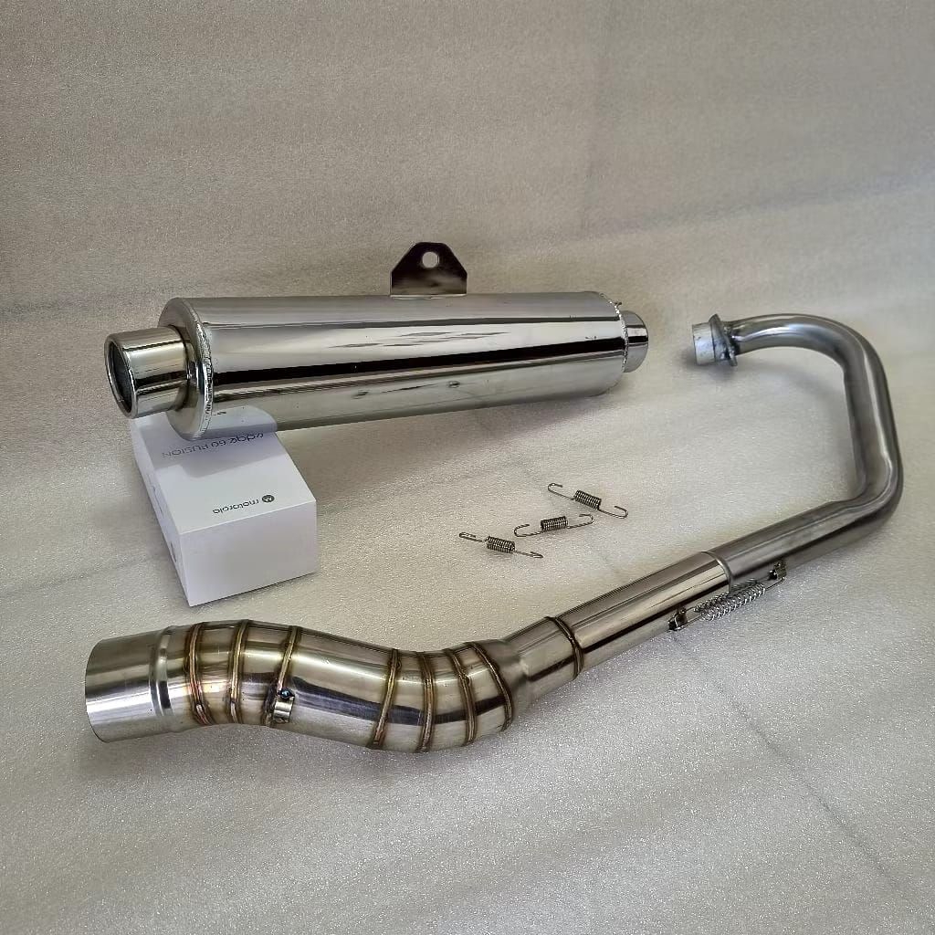 KNALPOT CKD STANDAR FULLSET Satriafu karbu vixion new/old verza sonic cb150new/old mx135 dll