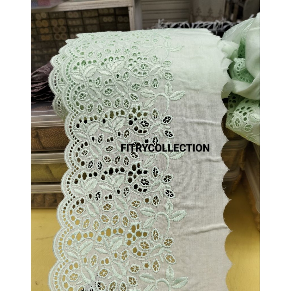 RENDA KATUN JEPANG/RENDA BORDIR KATUN(45cm)