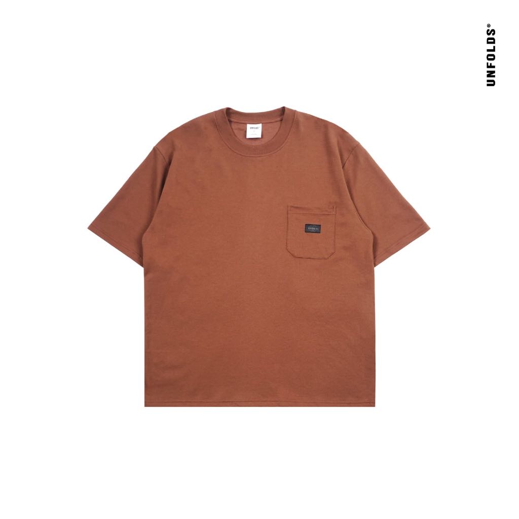UNFOLDS - Oversize TEES/MD - Tshirt Pocket Oversize Cotton
