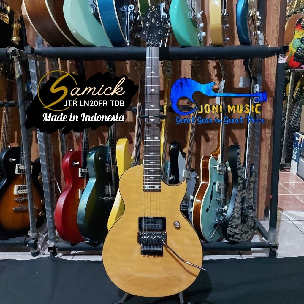Gitar Samick JTR Linda Series: LN20FR Demon Carving QM LBK RRD TDB