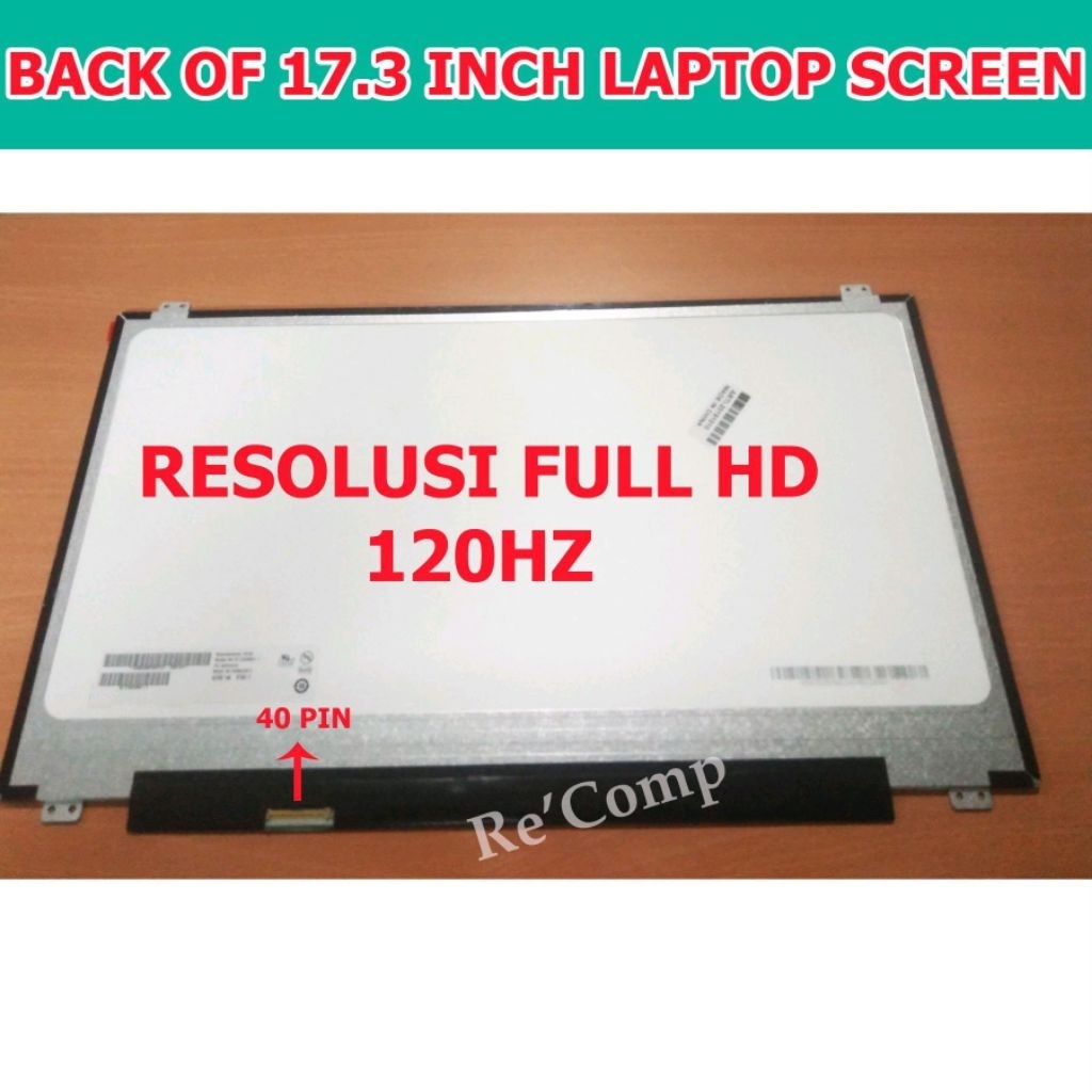 LAYAR LED LCD Acer PREDATOR HELIOS 500 PH517-51-79FZ 17.3 INCH FULL HD 120HZ